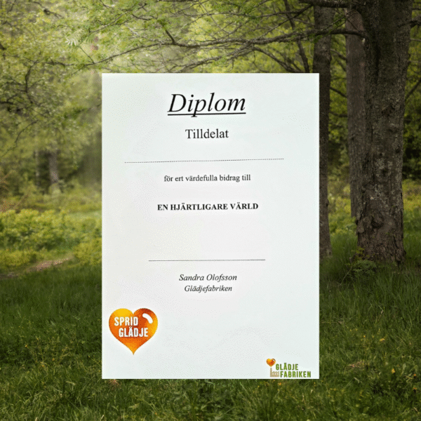 Diplom En hjärtligare värld
