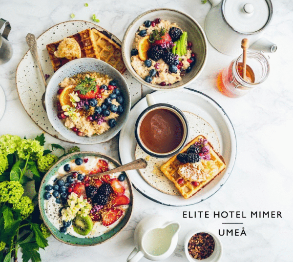 Hotel breakfast for 2 people – Elite Mimer Hotel